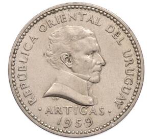 10 сентесимо 1959 года Уругвай — Фото №2