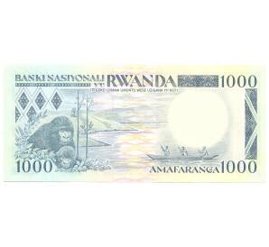 1000 франков 1988 года Руанда — Фото №2