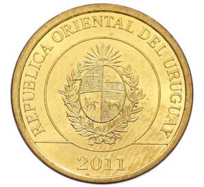 1 песо 2011 года Уругвай — Фото №2