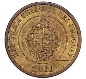 1 песо 2011 года Уругвай — Фото №2