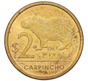 2 песо 2011 года Уругвай — Фото №1