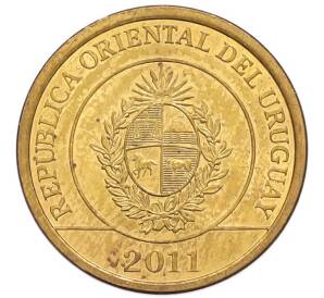 2 песо 2011 года Уругвай — Фото №2