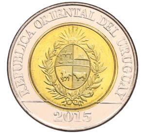 10 песо 2015 года Уругвай «Положение о земле 1815 года»