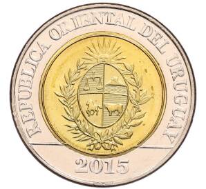 10 песо 2015 года Уругвай «Положение о земле 1815 года» — Фото №2