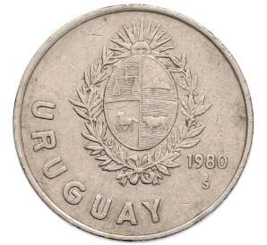 1 новый песо 1980 года Уругвай — Фото №2