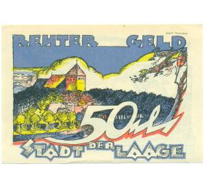 50 пфеннигов 1922 года Германия — город Лаге (Нотгельд) — Фото №2