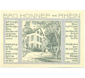 99 пфеннигов 1921 года Германия — город Бад-Хоннеф (Нотгельд) — Фото №1