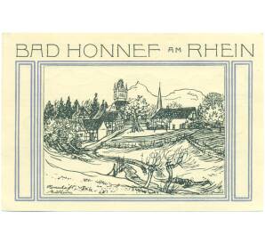 50 пфеннигов 1921 года Германия — город Бад-Хоннеф (Нотгельд) — Фото №1