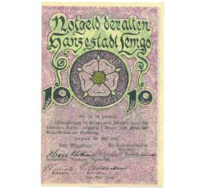 10 пфеннигов 1921 года Германия — город Лемго (Нотгельд) — Фото №2