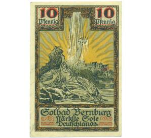 10 пфеннигов 1921 года Германия — город Бернбург (Нотгельд) — Фото №1