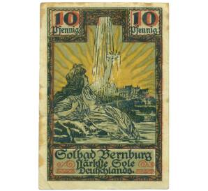 10 пфеннигов 1921 года Германия — город Бернбург (Нотгельд) — Фото №1