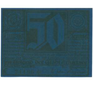 50 пфеннигов 1921 года Германия — город Эрфурт (Нотгельд) — Фото №2