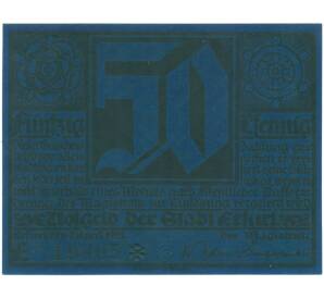50 пфеннигов 1921 года Германия — город Эрфурт (Нотгельд) — Фото №2