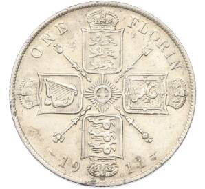 1 флорин 1911 года Великобритания — Фото №1