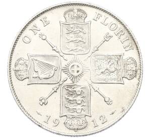 1 флорин 1912 года Великобритания — Фото №1