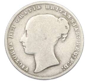 1 шиллинг 1867 года Великобритания — Фото №2