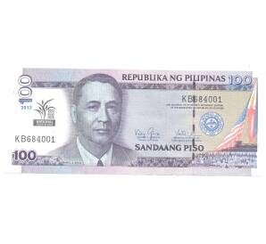 100 песо 2013 года Филиппины — Национальный год риса — Фото №1