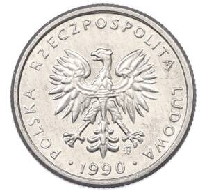 1 злотый 1990 года Польша — Фото №2