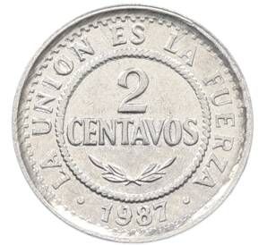 2 сентаво 1987 года Боливия — Фото №1