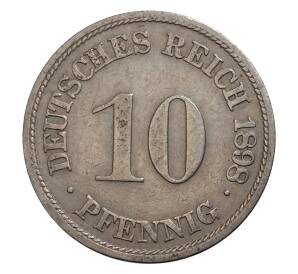 10 пфеннигов 1898 года F Германия — Фото №1