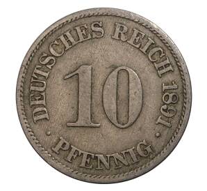 10 пфеннигов 1891 года A Германия — Фото №1