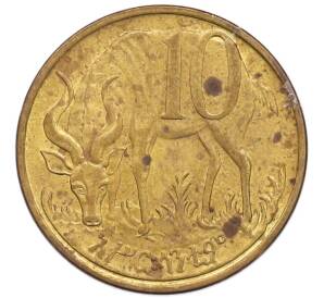 10 сантимов 2008 года (EE2000) Эфиопия — Фото №1