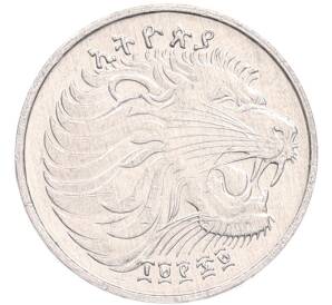 1 сантим 1977 года (EE1969) Эфиопия — Фото №2