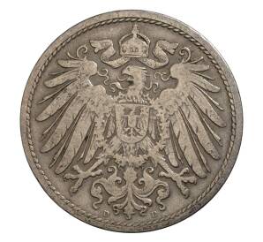 10 пфеннигов 1896 года D Германия — Фото №2