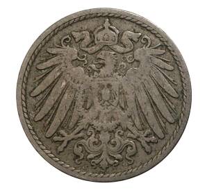 5 пфеннигов 1899 года J Германия — Фото №2