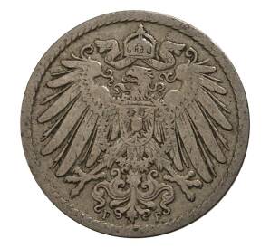 5 пфеннигов 1899 года F Германия — Фото №2