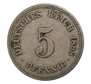 5 пфеннигов 1898 года A Германия — Фото №1