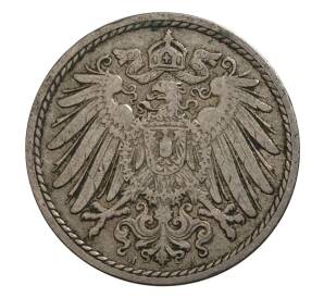 5 пфеннигов 1896 года J Германия — Фото №2