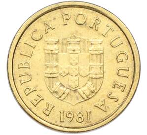 1 эскудо 1981 года Португалия — Фото №1