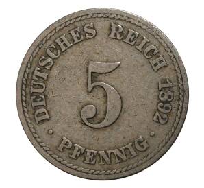 5 пфеннигов 1892 года A Германия — Фото №1