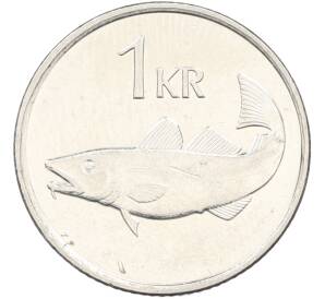 1 крона 1994 года Исландия — Фото №2