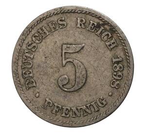 5 пфеннигов 1898 года J Германия — Фото №1