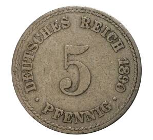 5 пфеннигов 1890 года A Германия — Фото №1