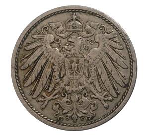 10 пфеннигов 1908 года G Германия — Фото №2