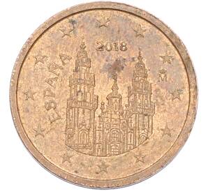 2 евроцента 2018 года Испания — Фото №1