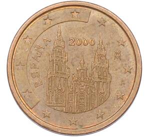 2 евроцента 2000 года Испания — Фото №1