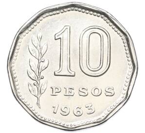 10 песо 1963 года Аргентина — Фото №1