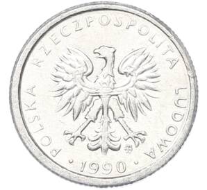 1 злотый 1990 года Польша — Фото №2