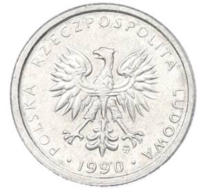 1 злотый 1990 года Польша — Фото №2