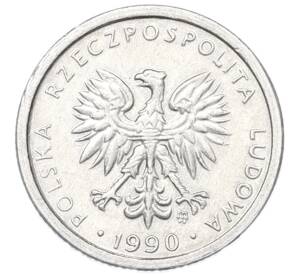 1 злотый 1990 года Польша — Фото №2