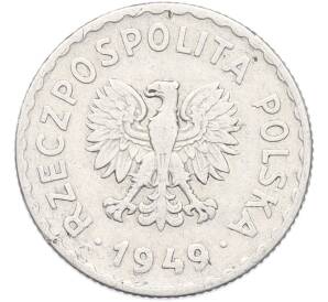 1 злотый 1949 года Польша — Фото №2