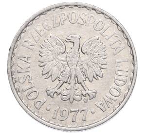 1 злотый 1977 года Польша — Фото №2