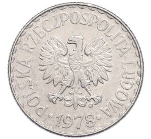 1 злотый 1978 года Польша — Фото №2