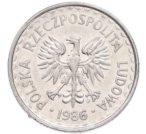 1 злотый 1986 года Польша — Фото №2