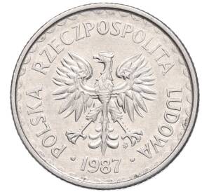 1 злотый 1987 года Польша — Фото №2