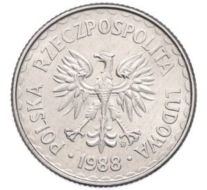 1 злотый 1988 года Польша — Фото №2